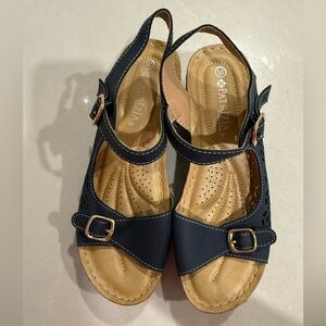 Women's Navy Sandals